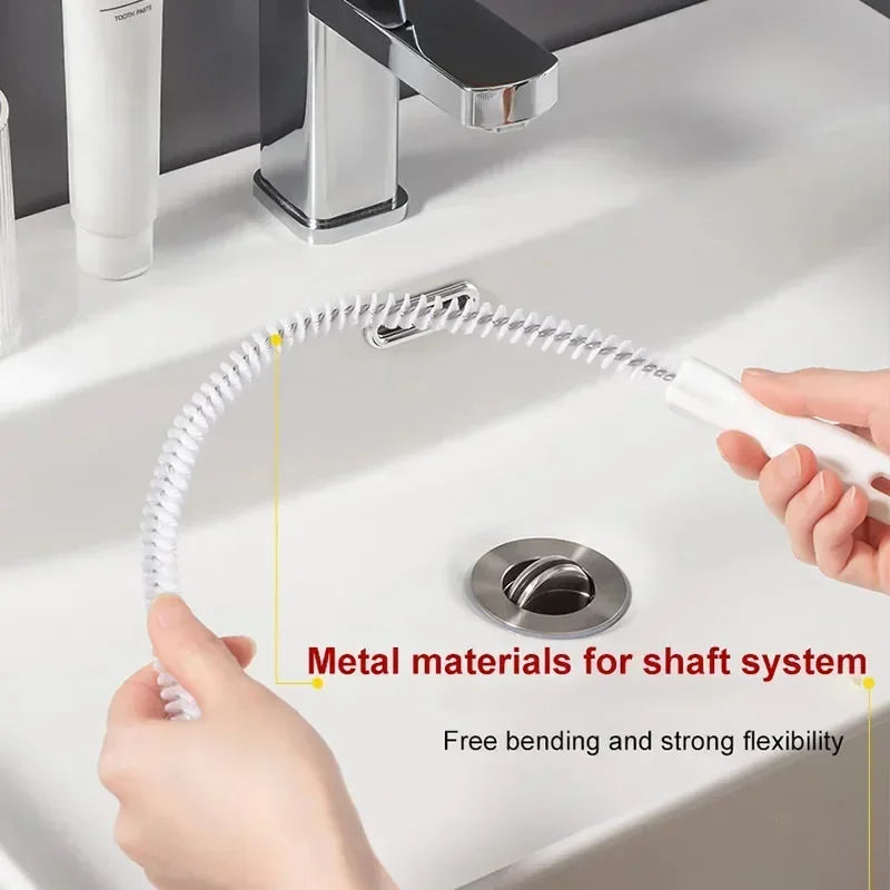 Flexible Drain Cleaning Brush – Sink & Pipe Unclogger Tool