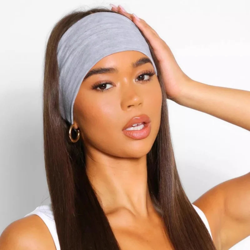3-Piece Cotton Yoga Headband Set – Sweat-Absorbing Peaceful Pleasures Health and Wellness
