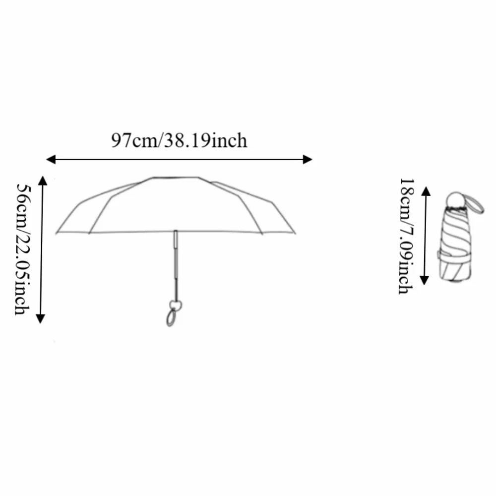 UV Protection Foldable Umbrella – Compact, Windproof, Dual Use