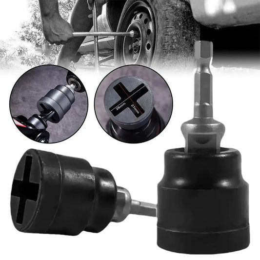 Car Jack Adapter Socket Wrench,Universal Heavy Duty Tool Change Electric Drill Power Tool Converter For Car Lifting Jack Peaceful Pleasures Health and Wellness