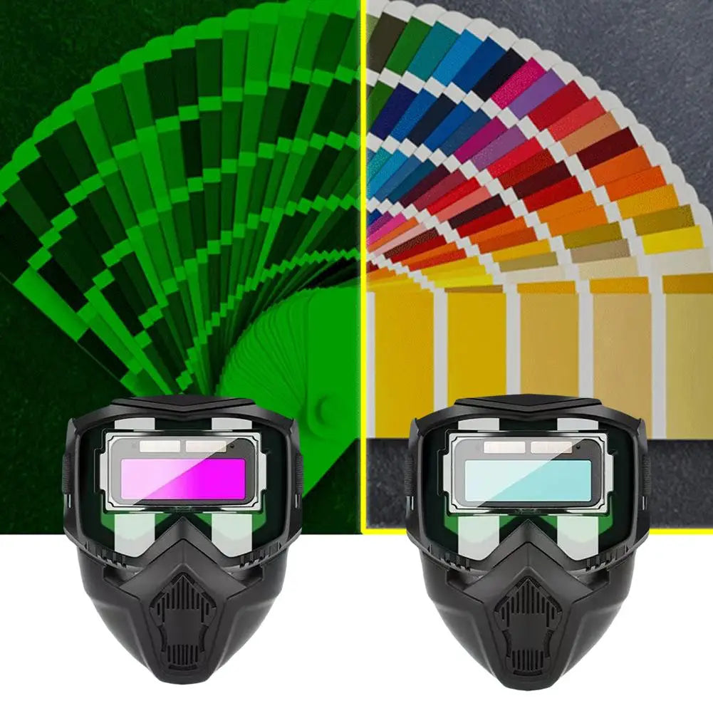 Auto-Darkening Welding Helmet – Anti-Glare Head-Mounted Mask