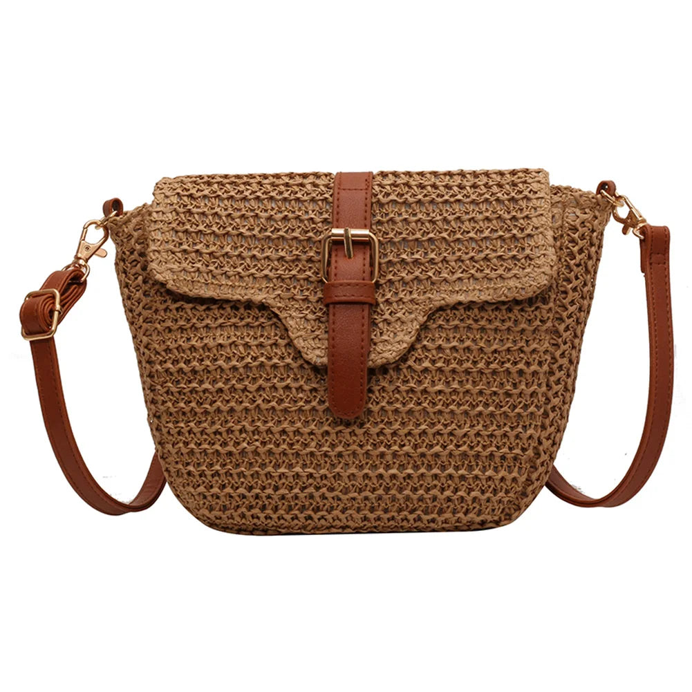Woven Messenger Bag for Women – Handmade Paper Rope Messenger Bag Peaceful Pleasures Health and Wellness