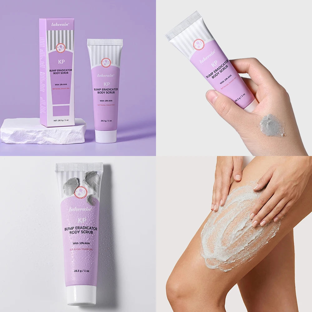 KP Bump Eraser Body Scrub Keratosis Pilaris Skin Exfoliator Helps Reduce Chicken Bumps Exfoliate to Reduce Dullness Skin Care Peaceful Pleasures Health and Wellness