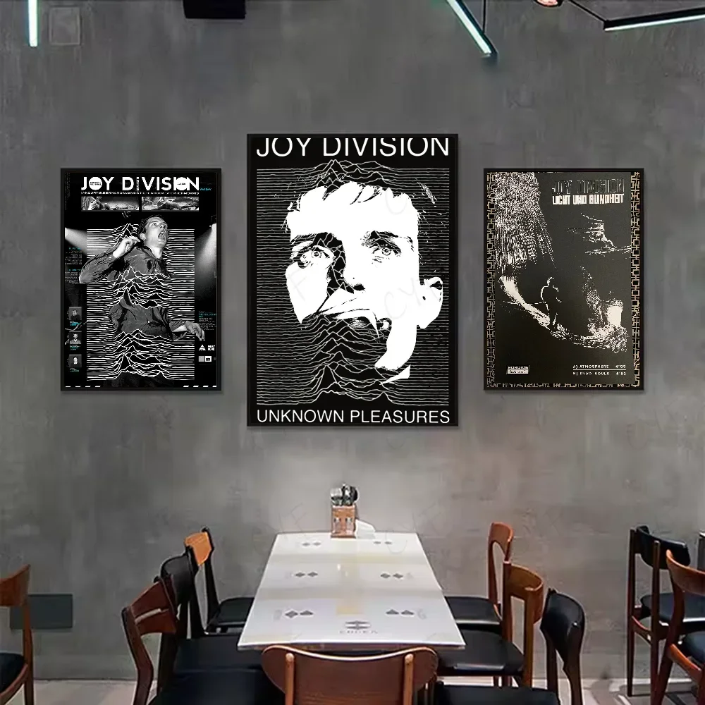 Joy Division British Post Punk Band Canvas Poster Minimalist Aesthetic Wall Art Print Modern Living Room Home Decor Peaceful Pleasures Health and Wellness