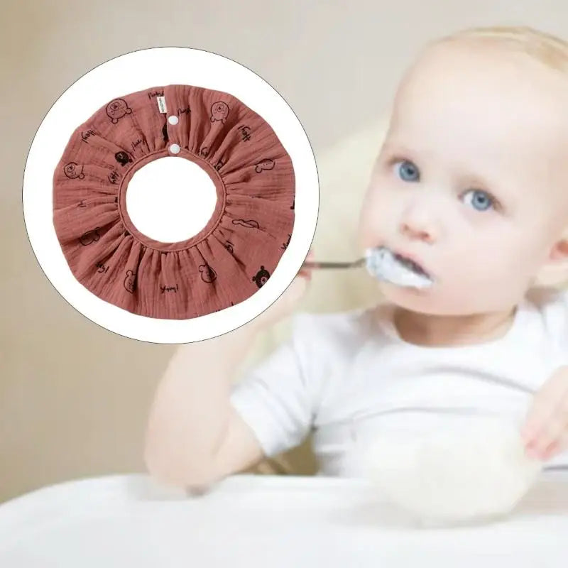 4-Layer Gauze Baby Drool Bib | Soft Burp Cloth for Newborns