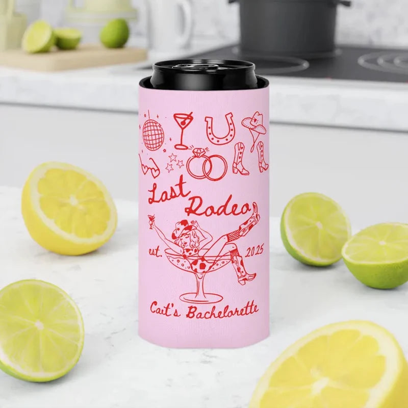 5-Pack "Let's Go Girls" Cowgirl Bachelorette Can Coolers Bachelorette Can Coolers Peaceful Pleasures Health and Wellness