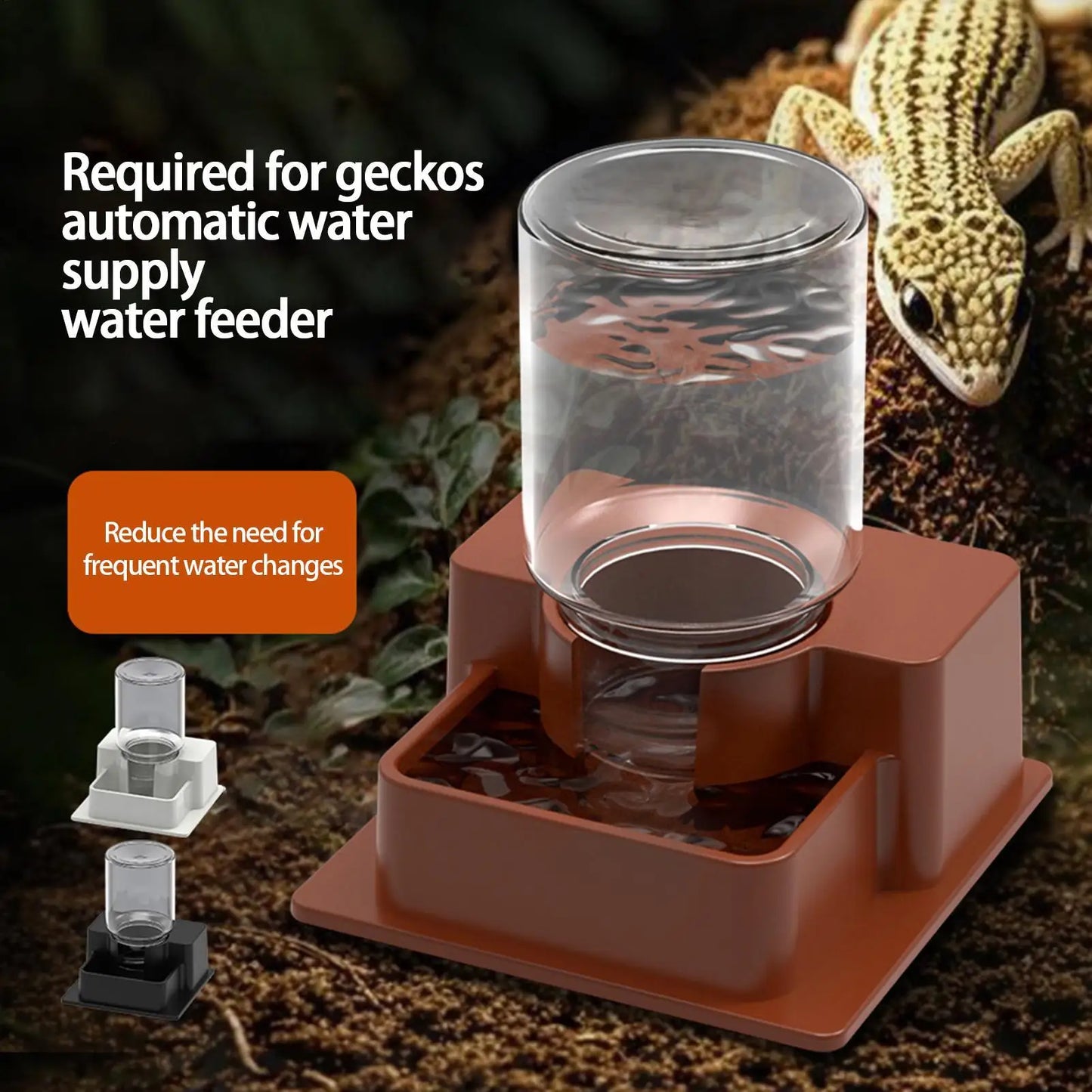 Automatic Reptile Water Dispenser – Gecko, Tortoise & Lizard