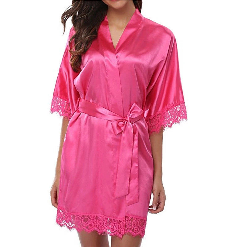 Women's Plus-Size Ice Silk Robe & Lingerie Set | Nightgown