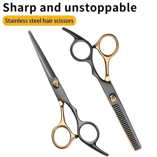 Professional Hairdressing Scissors Barber Accesories Hair Thinning Cut Metal Scissors Tooth Shears Styling Tool Cutting Scissors Peaceful Pleasures Health and Wellness