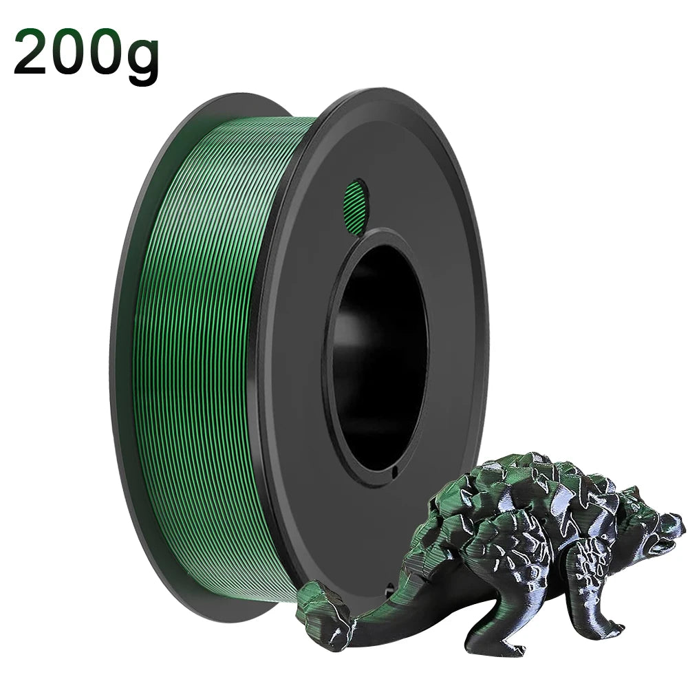Silk Dual Color PLA Filament 1.75mm – Chrome Coextrusion DINGSUN 3D
