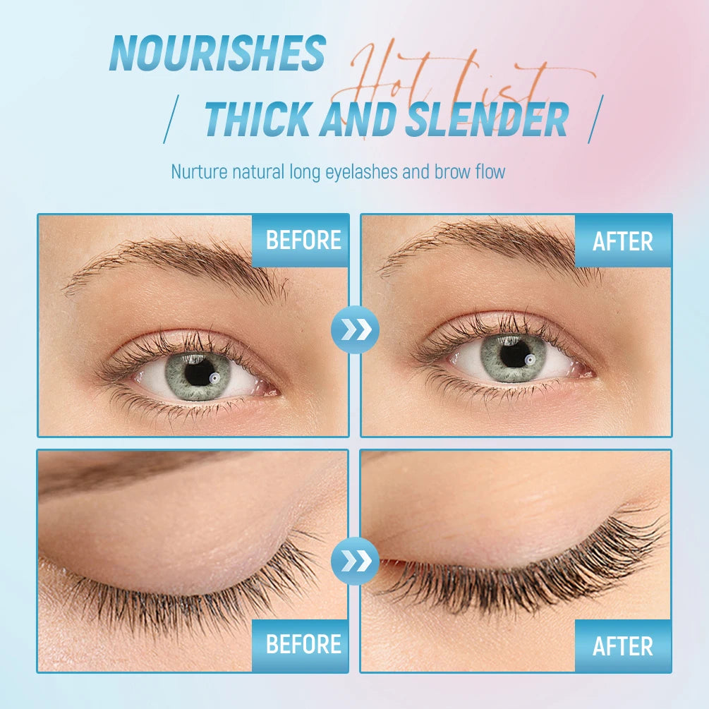 QIBEST Fast Eyelash Growth Serum Natural Eyebrow Eyelash Volume Thicker Lengthening Lashes Mascara Extension Eyelash Brow Serum Peaceful Pleasures Health and Wellness