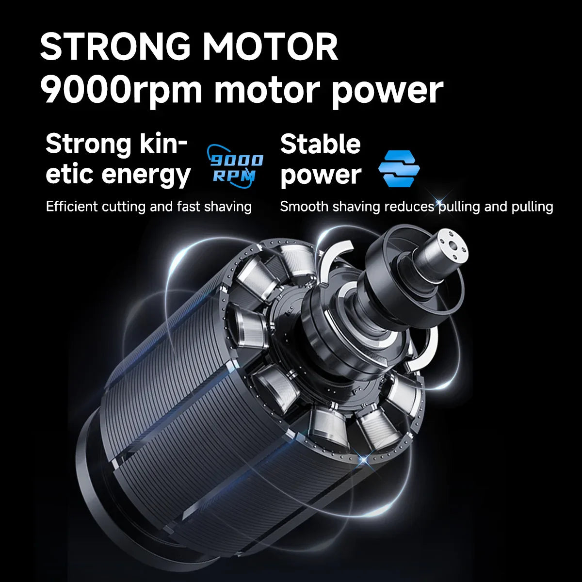 DOCOLAB Mini Portable Electric Rotary Shaver for Men | Metal
