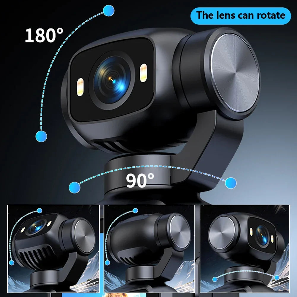 1080P Pocket Sports Camera | 180° Lens & Face Tracking