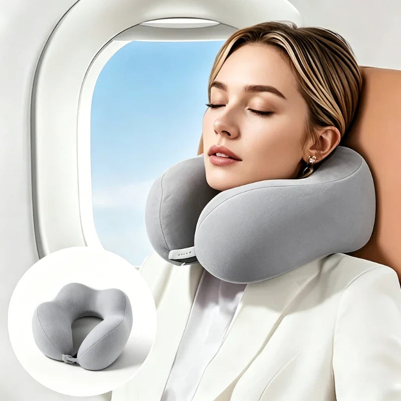 Portable Travel Neck Pillow – Ergonomic Slow Rebound Support