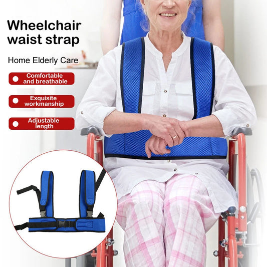 Wheelchair Fall Prevention Safety Seat Belt Shoulder Fixing Straps Nursing Band For Elderly Patients Harness Brace Support Vest Peaceful Pleasures Health and Wellness