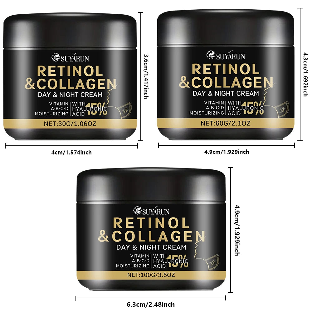 SUYARUN Retinol Collagen Neck Cream - Anti-Aging Firming Treatment for Wrinkles, Lifting Moisturizer (Organic, Unisex). Peaceful Pleasures Health and Wellness