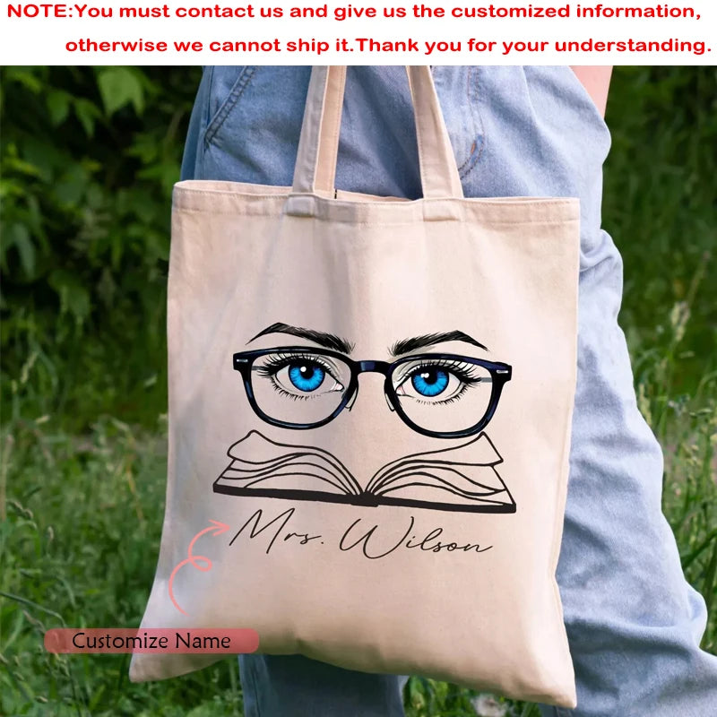 Personalized Canvas Tote Bag | Custom Teacher Gift