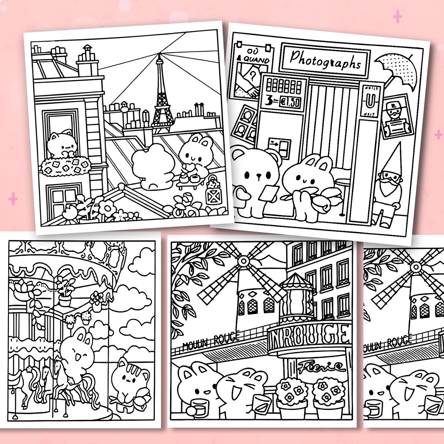 Adult Coloring Book Comfy Patterns Bold Easy Cartoon Drawing Perfect