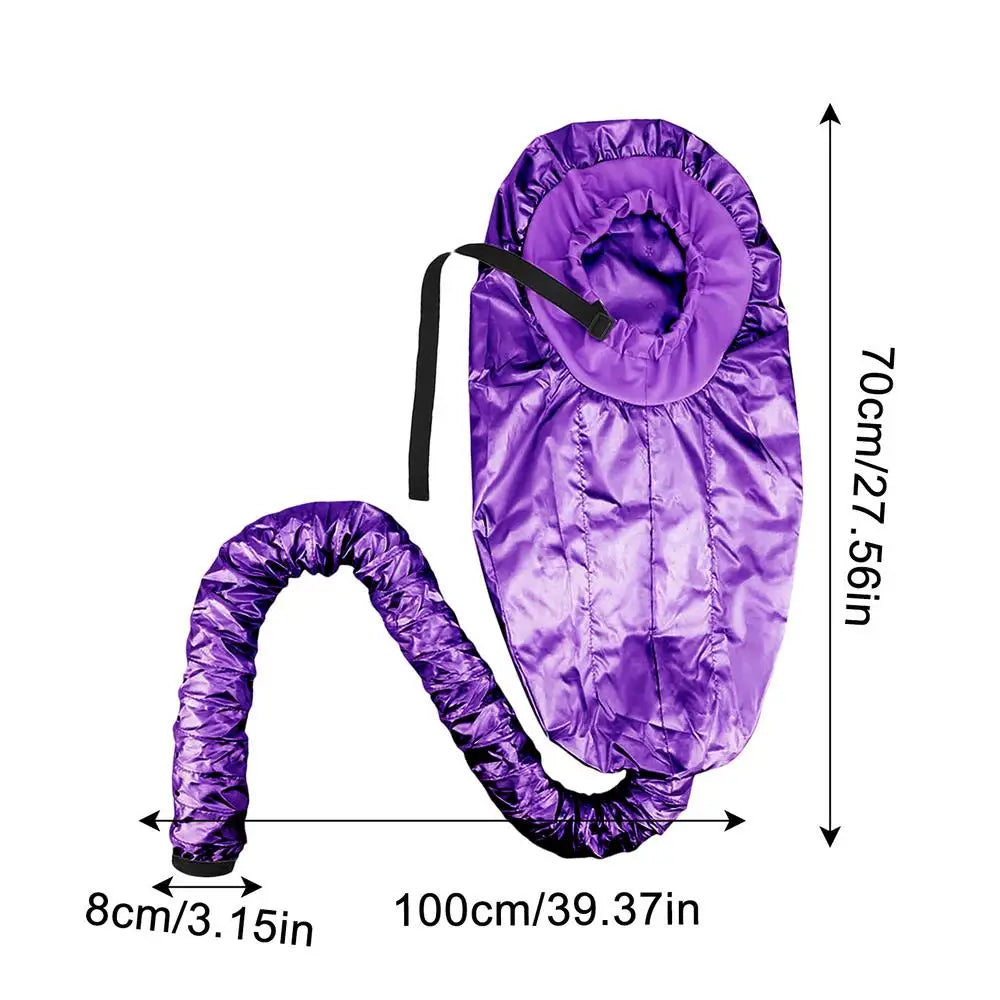 Bonnet Hood Hair Dryer Attachment – Portable Soft Drying Cap