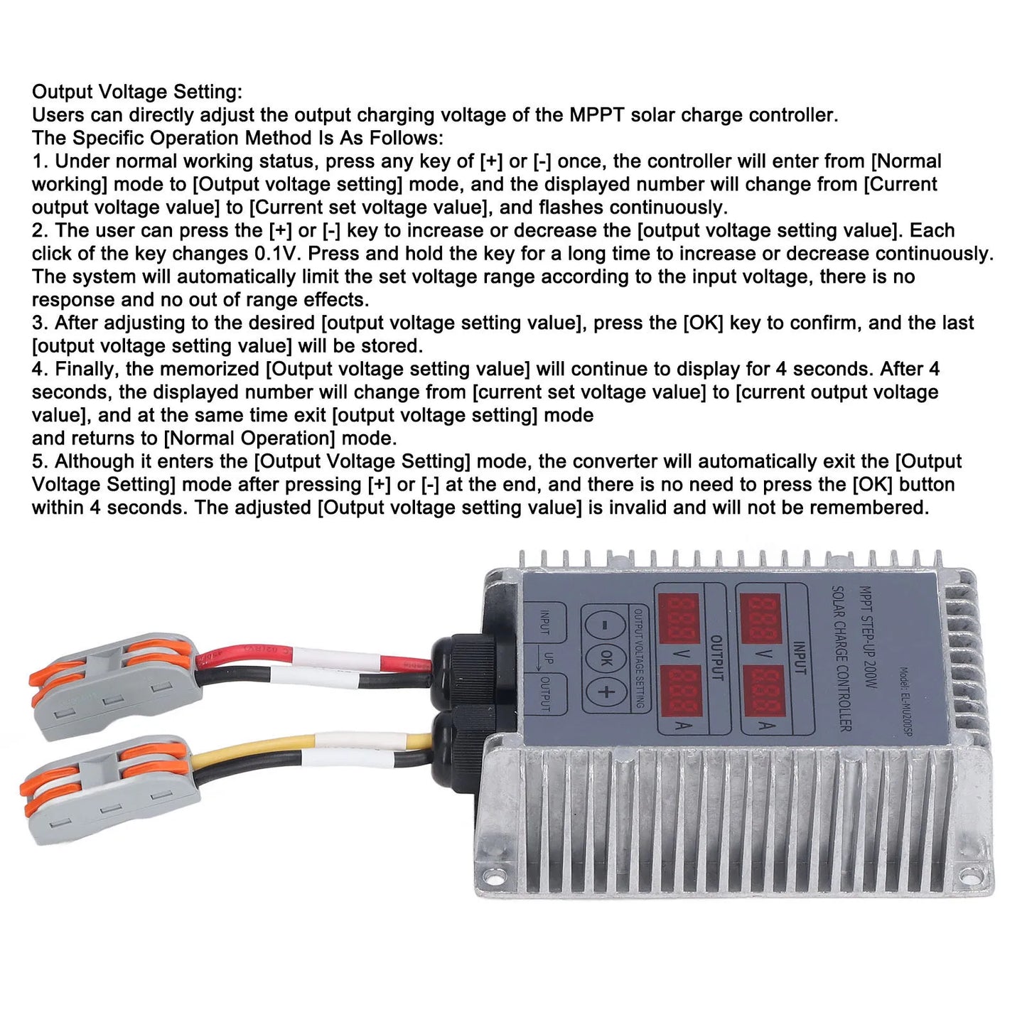Solar Battery Controller Boost MPPT Voltage Adjustable Waterproof with Display 24‑85V Solar Controller Peaceful Pleasures Health and Wellness