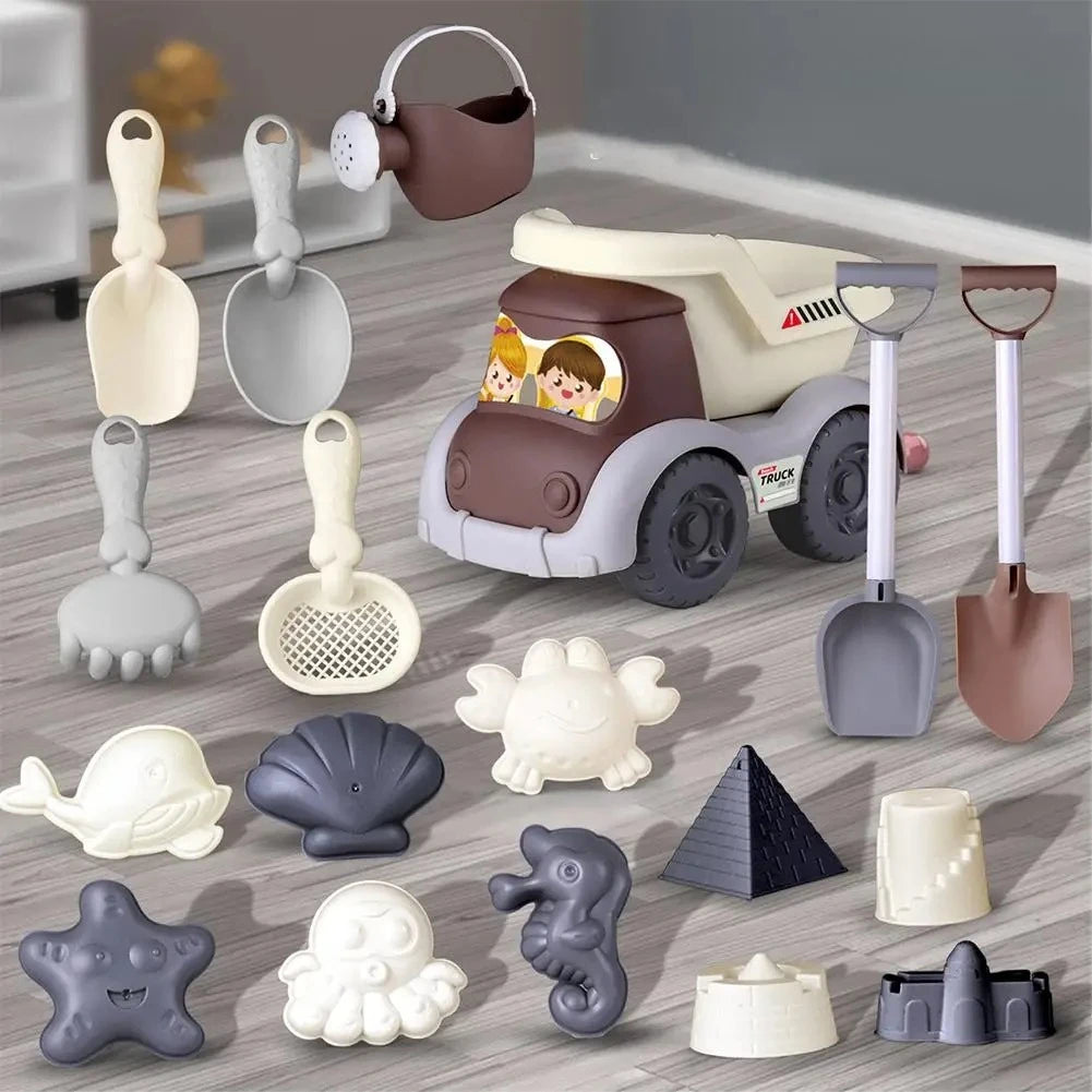 Beach Sand Toys Set – Bucket, Shovel, Molds & Watering Can