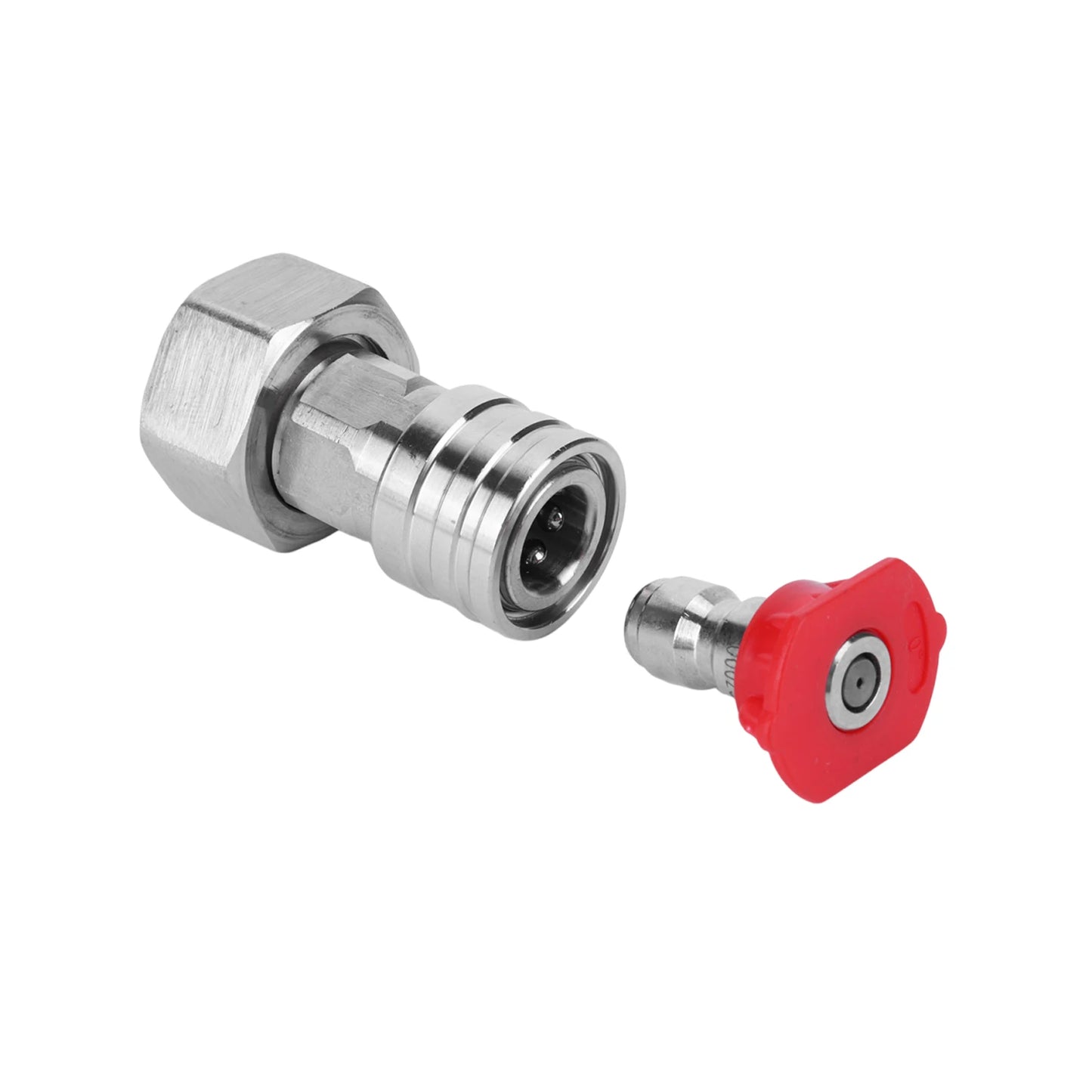 Convert Water Hose To Power Washer Connector Stainless Steel Attachment Car Washing Nozzle & Hose Attachment Peaceful Pleasures Health and Wellness