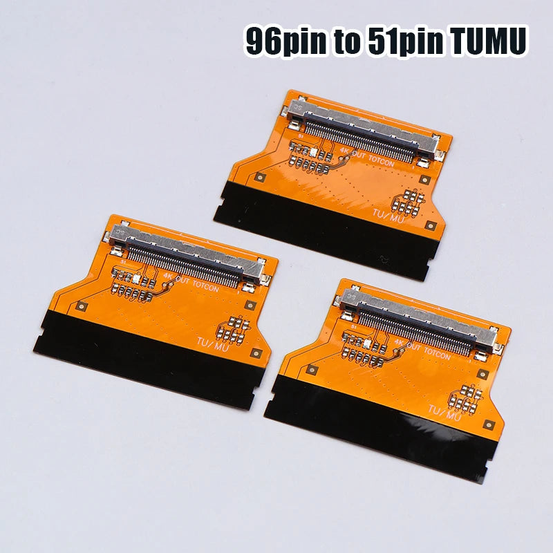 1/3Pcs For TV Motherboard 96P To 51P TUMU RUNU 4K TV Adapter Plate Repair Parts Peaceful Pleasures Health and Wellness 3Pcs TUMU