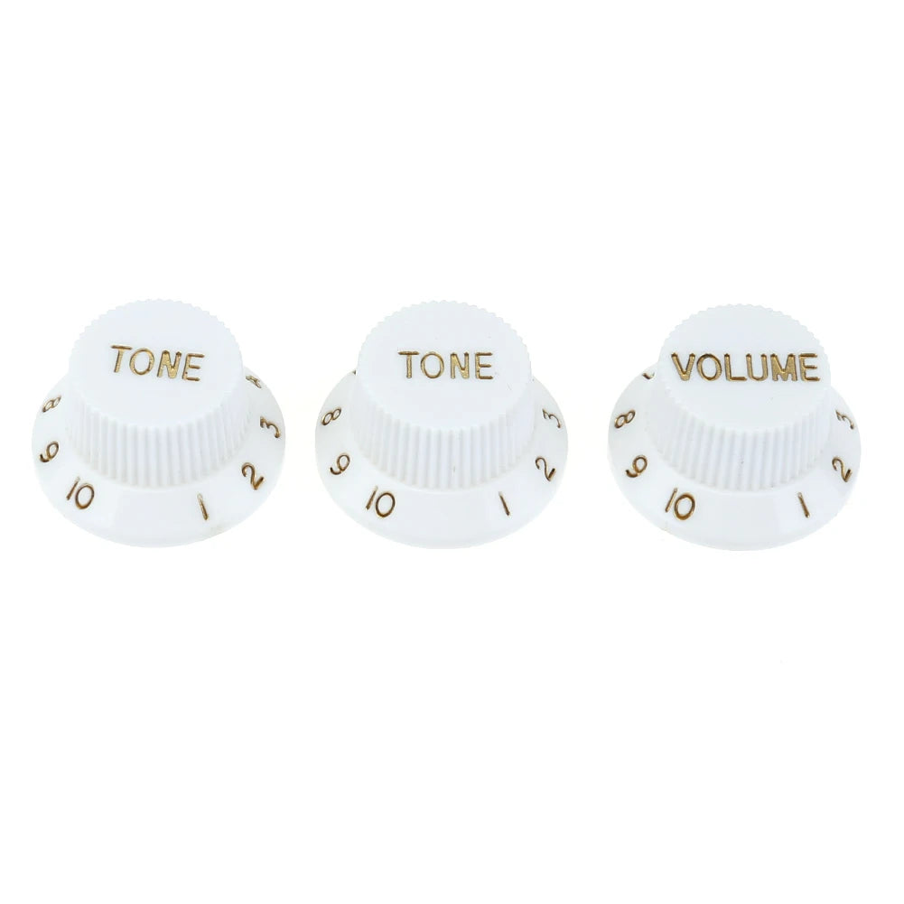 Electric Guitar & Bass Volume Knob Caps – 3-Pack Potentiometer Covers Guitar Fittings & Parts Peaceful Pleasures Health and Wellness