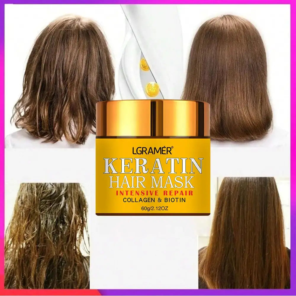 Biotin Collagen Keratin Hair Repair Mask & Treatment Peaceful Pleasures Health and Wellness