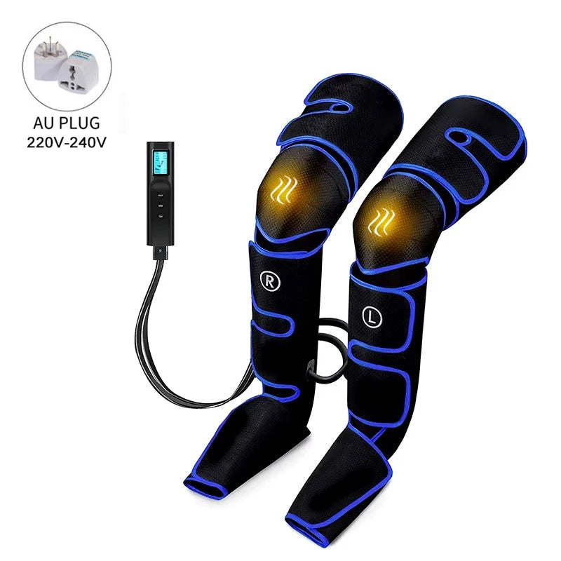 Air Compression Leg Massager | 6 Modes, Heat & Lymph Recovery