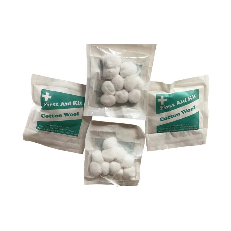 Disposable Absorbent Cotton Balls 10-Pack | First Aid & Skin Care