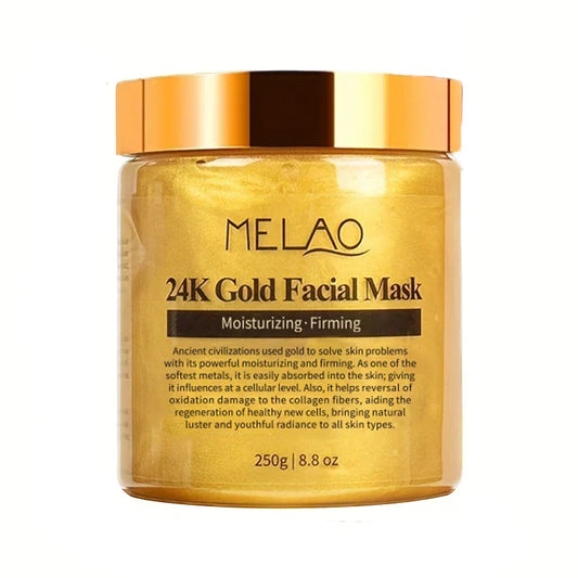 MELAO 24K Gold Collagen Face Mask – Moisturizing & Anti-Aging Gold Collagen Face Mask Oasis Select