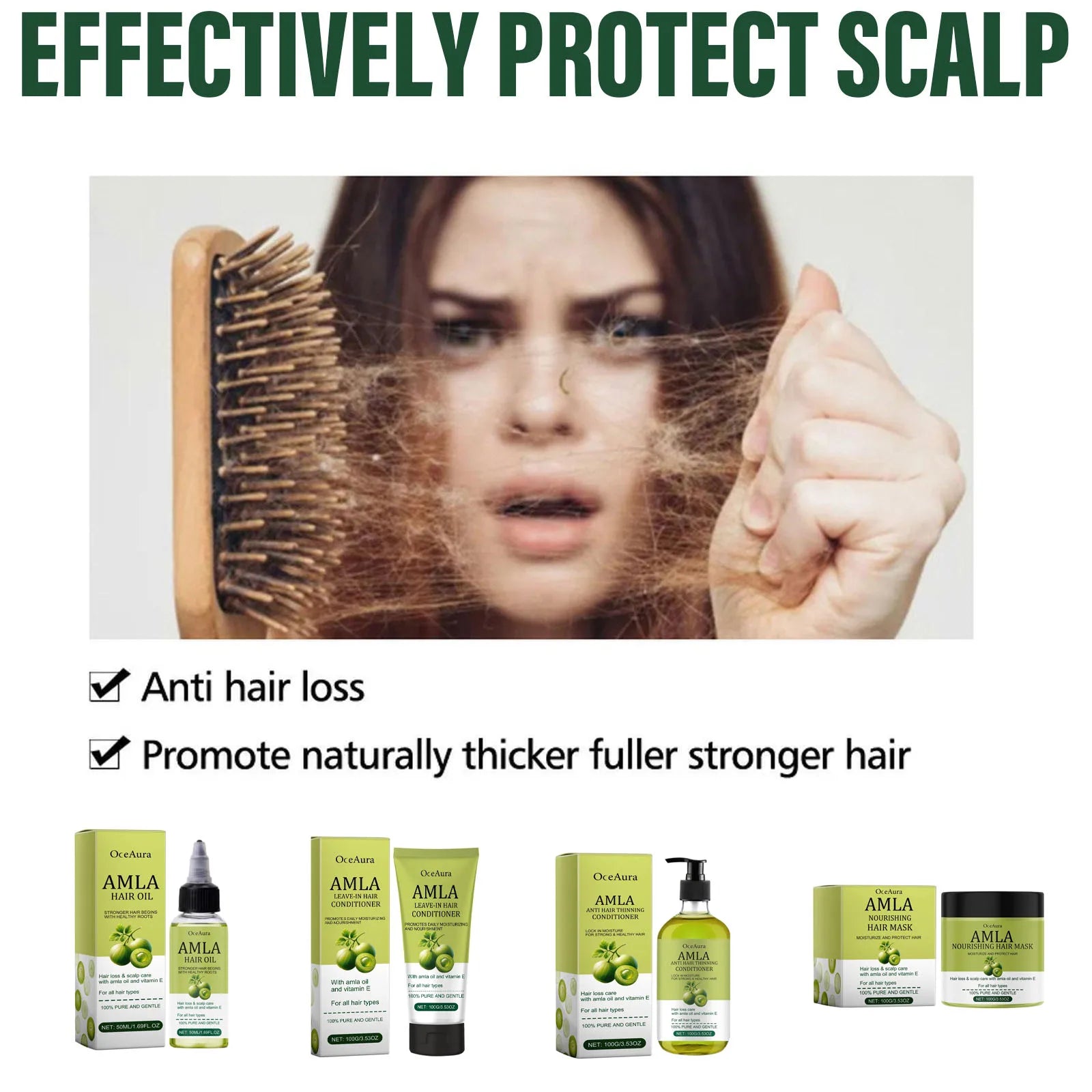 Original Amla Oil Hair Growth Moisturizing Smoothing Repair Damaged Dry Frizzy Ends Split Scalp Treatment Hair Mask Conditioner Peaceful Pleasures Health and Wellness