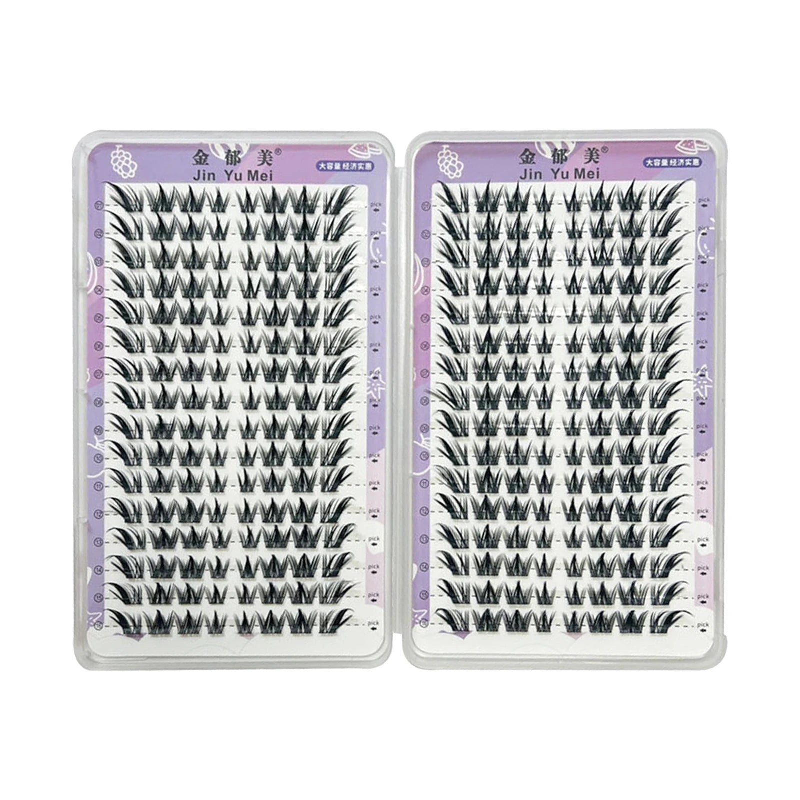 32 Rows Large Capacity Foxes Fake Eyelash Extension Fluffy Fairy False Eyelashes Segmentation Comic Lash Clusters For Daily Use Peaceful Pleasures Health and Wellness 32 rows