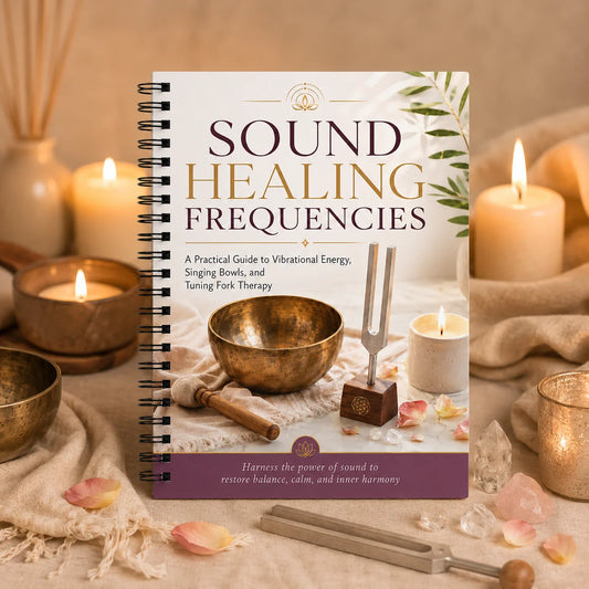 A5 Spiral Sound Healing Frequencies Notebook Singing Bowl Tuning Fork Peaceful Pleasures Health and Wellness