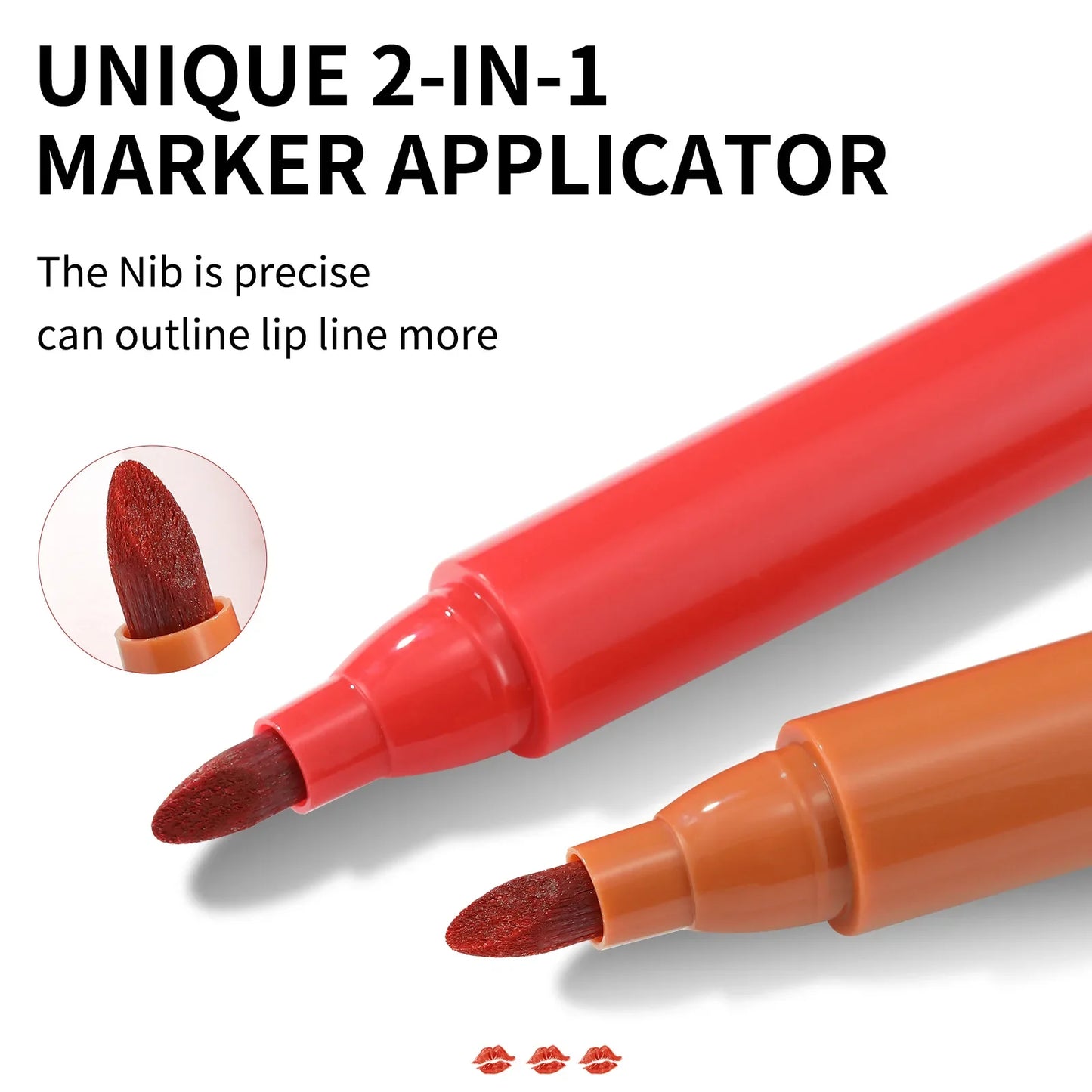 Matte Lip Stain Marker Pen – Waterproof & Long-Lasting Color