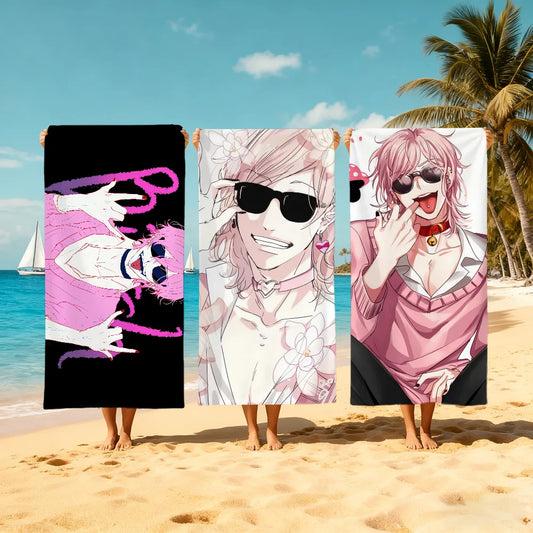 Anime Quick-Dry Beach Towel | Soft Lightweight Multipurpose Quick-Dry Beach Towel Peaceful Pleasures Health and Wellness