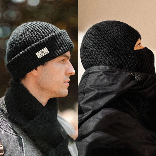 2-in-1 Balaclava Ski Mask Beanie | Windproof Winter Face Hat Balaclava Winter Hat Peaceful Pleasures Health and Wellness