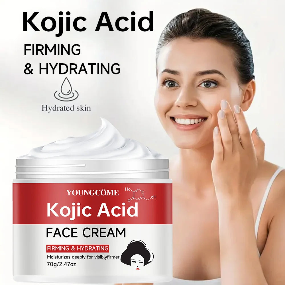 Kojic Acid Face Cream - Deep Hydration & Skin Tightening, Natural Moisturizing Formula for All Skin Types 40/70g Peaceful Pleasures Health and Wellness