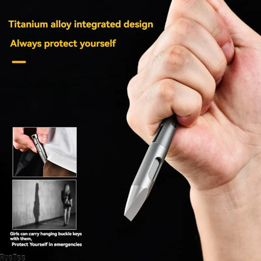 Titanium Alloy EDC Pry Bar – Mini Crowbar Multitool EDC Pry Bar Peaceful Pleasures Health and Wellness
