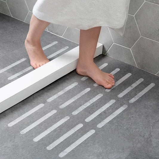 Non-Slip Shower & Bath Strips | Clear PVC Anti-Slip Stickers Non-Slip Bath Strips Peaceful Pleasures Health and Wellness