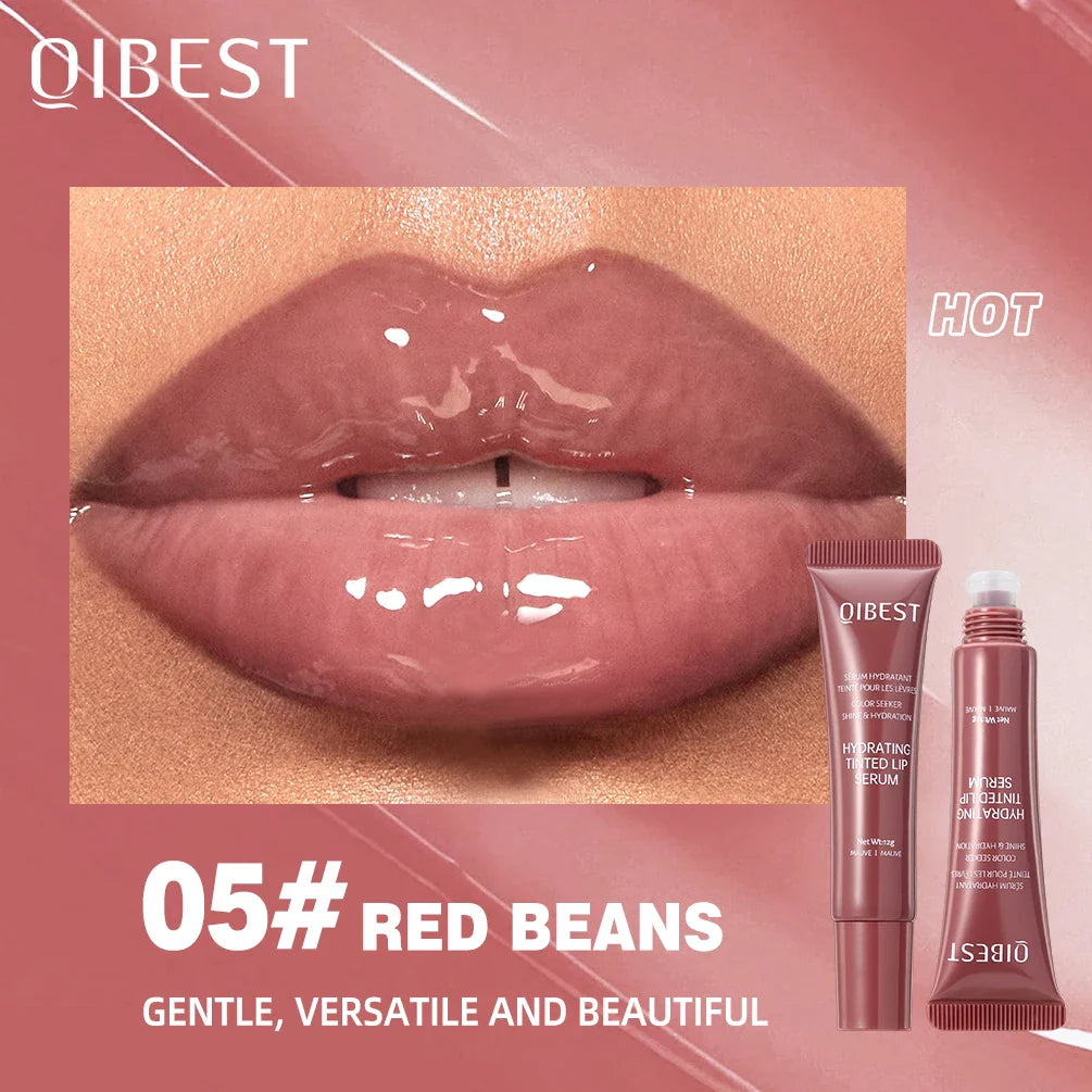 QIBEST Crystal Jelly Lip Oil Gloss – 6 Tinted Hydrating Shades
