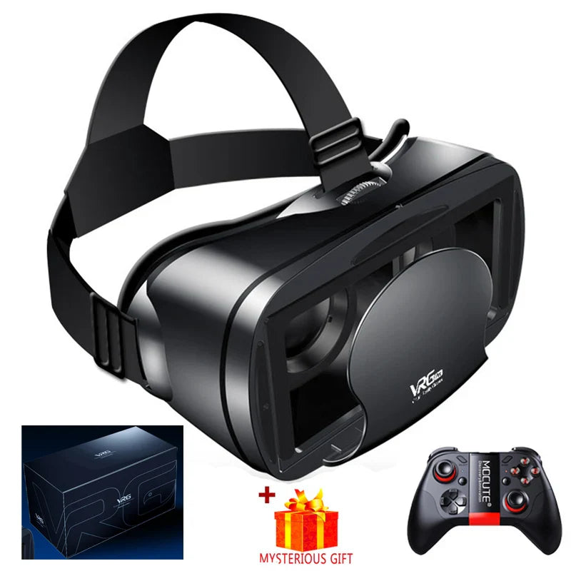 VRG Pro 3D VR Headset Goggles for Smartphone | 120° Wide Angle