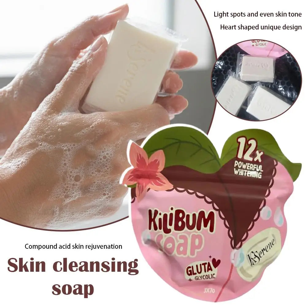 3-Pack Brightening Soap – Kojic Acid, Glycolic & Essential Oil