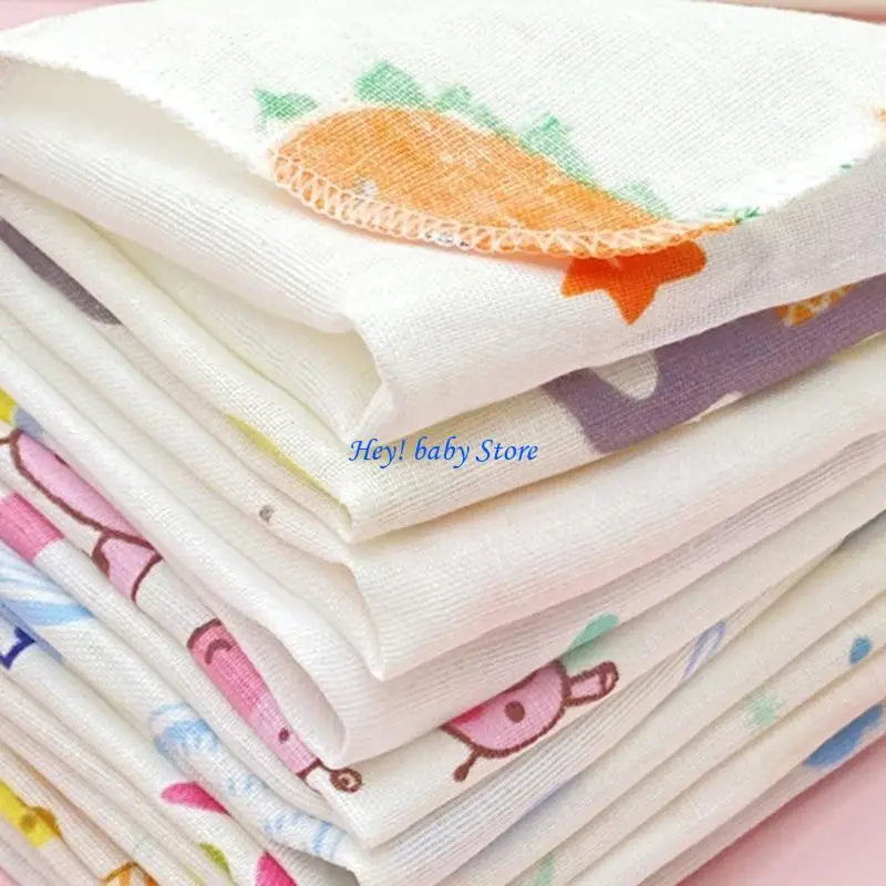 10-Pack Baby Washcloth Set | Soft Double Layer Gauze Face Towels