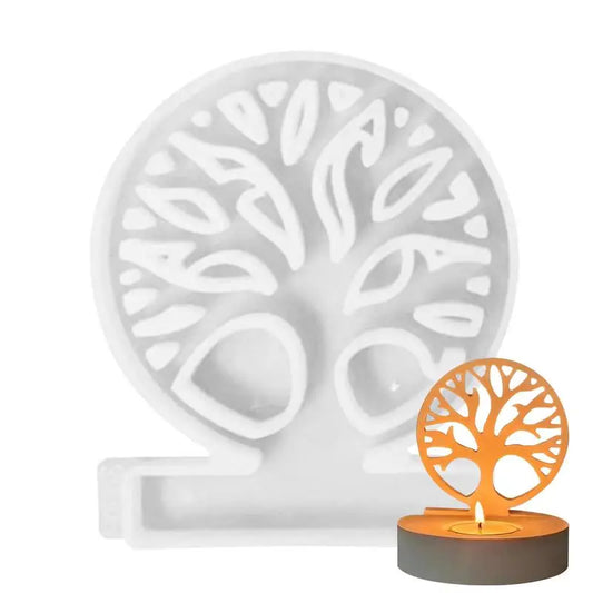 DIY Tree Twig Candle Holder Silicone Mold Tree of Life Candlestick Resin Mold Homemade Aromatherapy Plaster Pendant Home Decor Peaceful Pleasures Health and Wellness