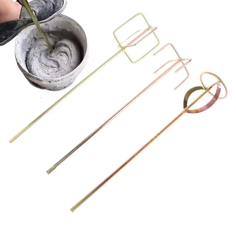 Putty Powder Coating Paint Electric Mixer Rod Head Mixing Rod Mixer Drill Paint Stirring Rod Mortar Mixing Paddle Peaceful Pleasures Health and Wellness