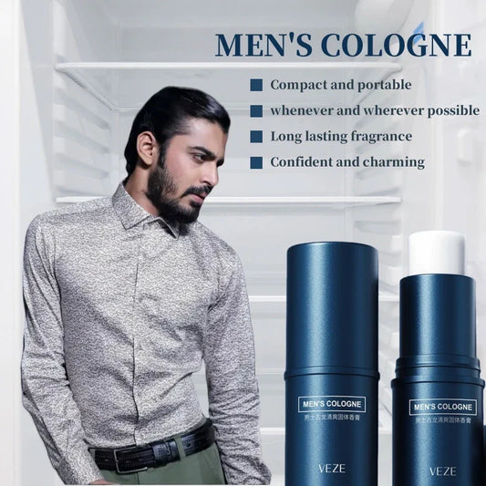 Men's Solid Perfume Stick – Fresh Portable Travel Fragrance Solid Cologne Stick Oasis Select