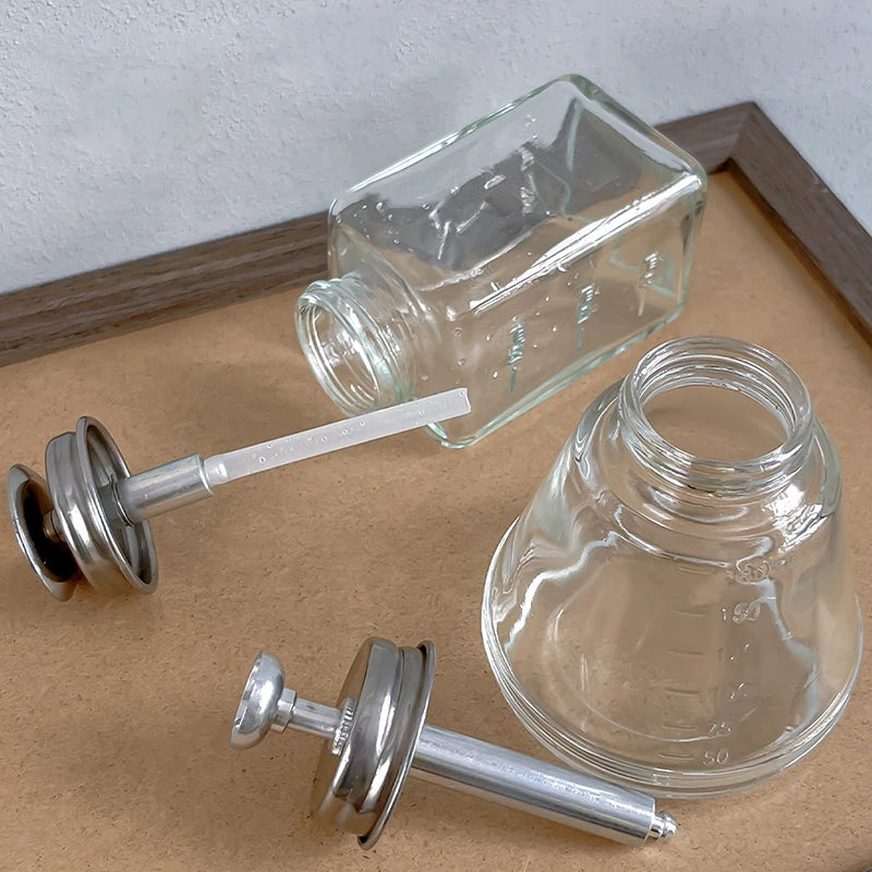 180ml Push Down Glass Empty Pump Dispenser For Nail Polish Alcohol Makeup Remover Clear Refillable Bottle Liquid Cleanser Storag Peaceful Pleasures Health and Wellness