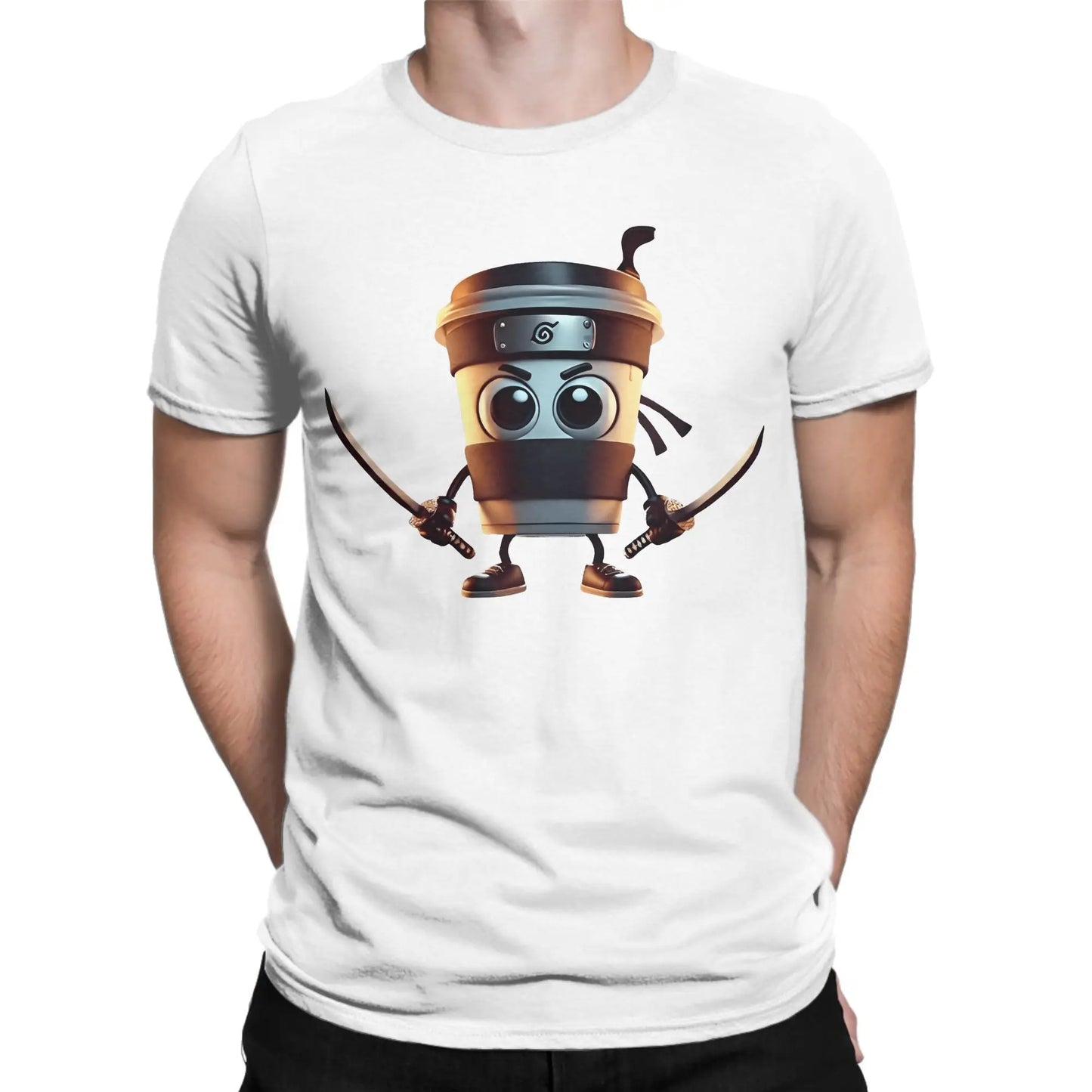 Cappuccino Assassino T Shirt Summer Italian Brainrot Meme 100 Cotton T-Shirts For Men Popular Casual Short Sleeve Y2K Funny Tee Peaceful Pleasures Health and Wellness WHITE 6XL